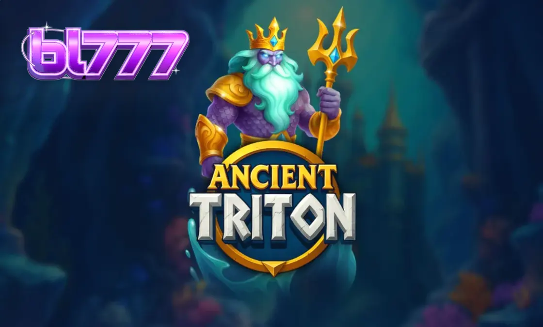 Ancient Triton slot machine interface na may temang underwater mythology